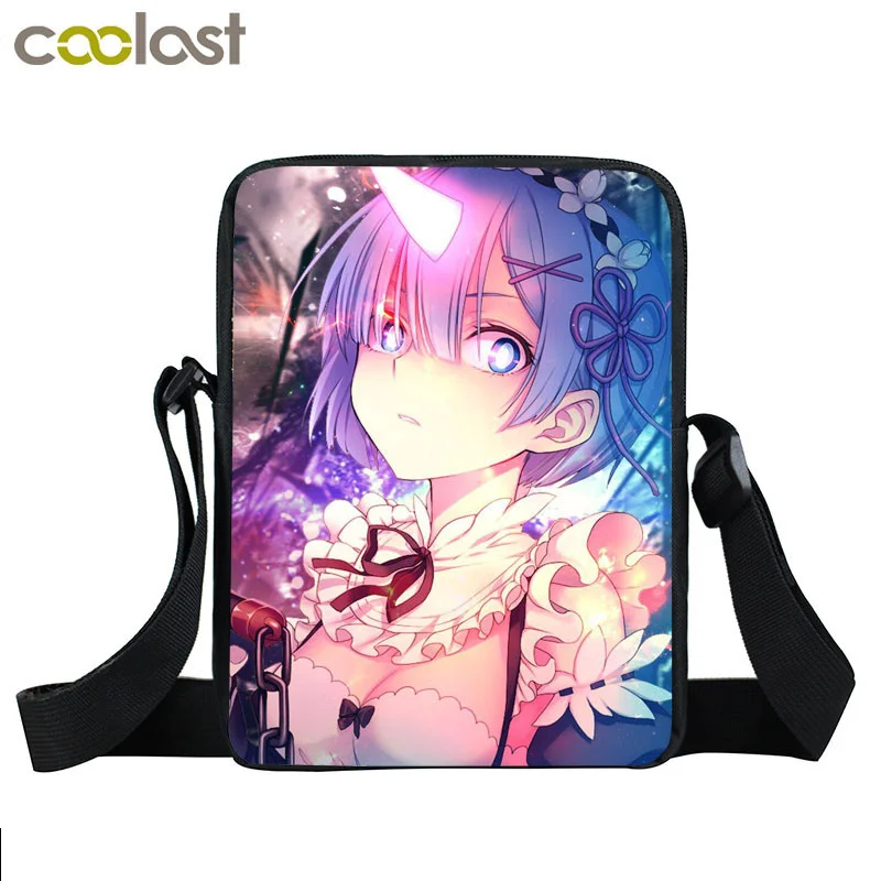 Сумка-мессенджер Re:Zero Kara Hajimeru Isekai Seikatsu, сумка для девушек, милая сумка на плечо Emilia Rem, женская сумка, сумка для книг