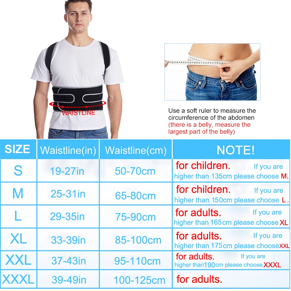 TopRunn Back Brace Posture Corrector for Women&ampMen Braces Upper and Lower Pain Relief Fully Support | Спорт и развлечения