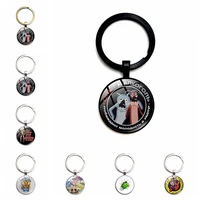 cccp soviet keychain wolf dog pendant israel glass dome pendant mens womens jewelry gifts friends 2022