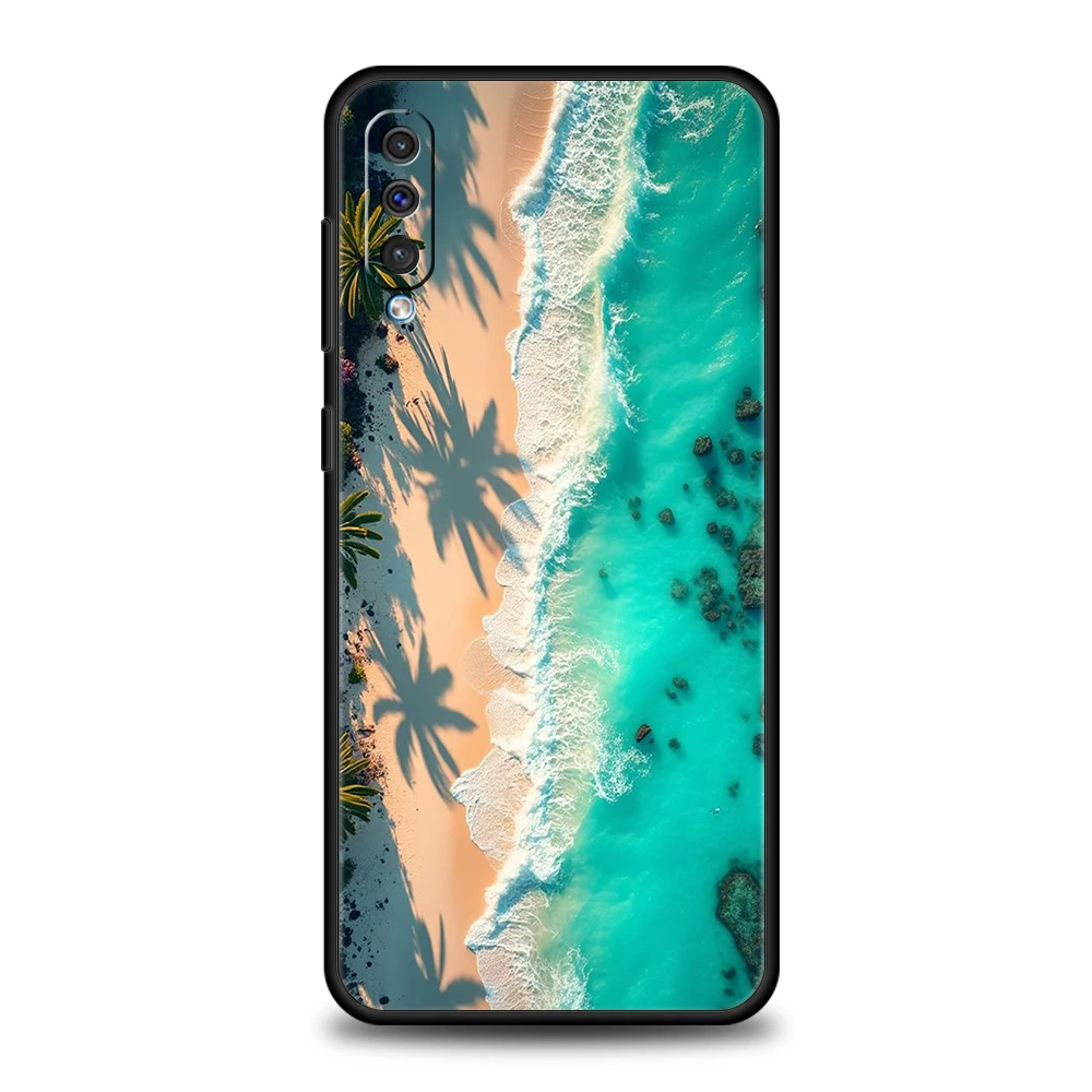 Фото Чехол для телефона Blue Sea Ocean Waves для Samsung A56 A36 A26 A24 A16 A14 A12 A32 A50 A70 A20E A22 A40 A34 A54 A42 A52 5G A06 Cover №4