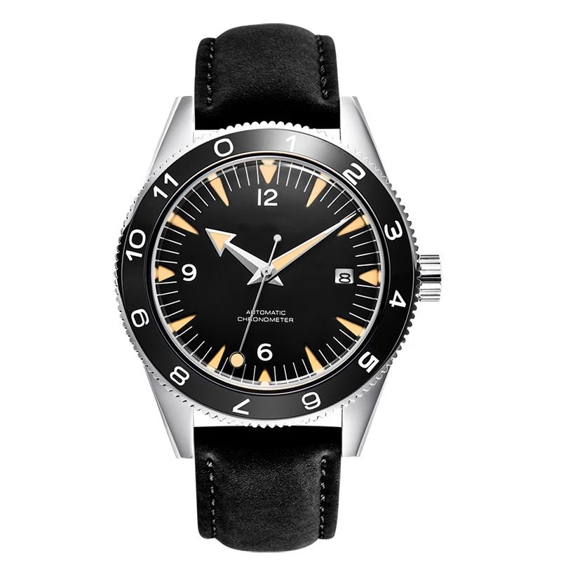 41mm Automatic Mechanical Watch Men Luxury Military 007 Clock Nylon Strap Luminous Waterproof Calendar 4