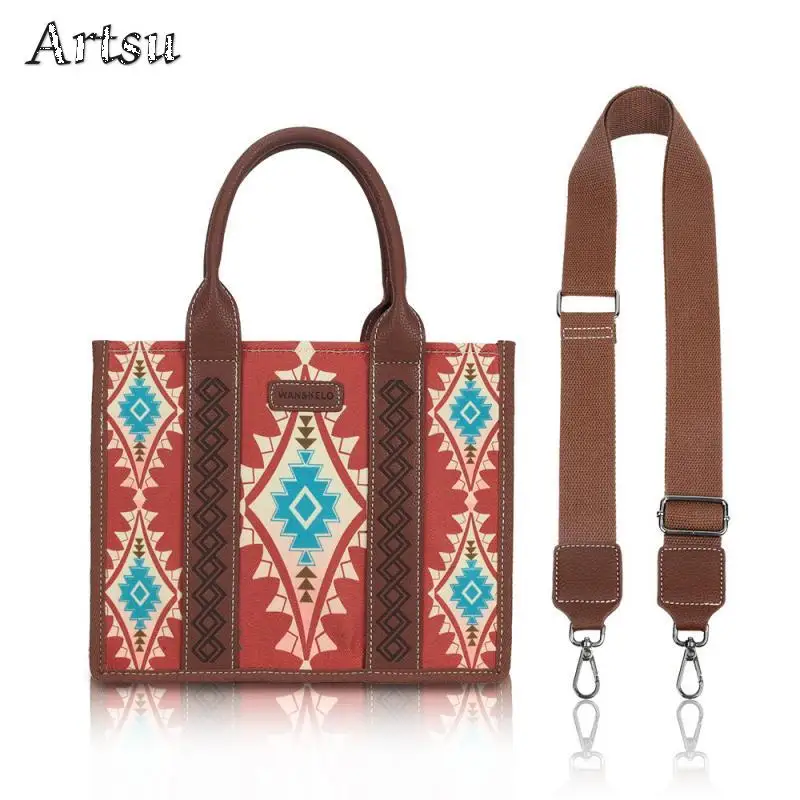 Новая сумка через плечо в богемном стиле женская парусиновая большая
