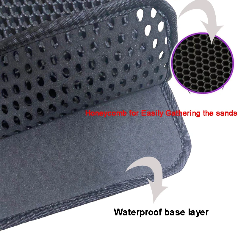 Водонепроницаемый коврик для кошачьего туалета складной двухслойный из ЭВА