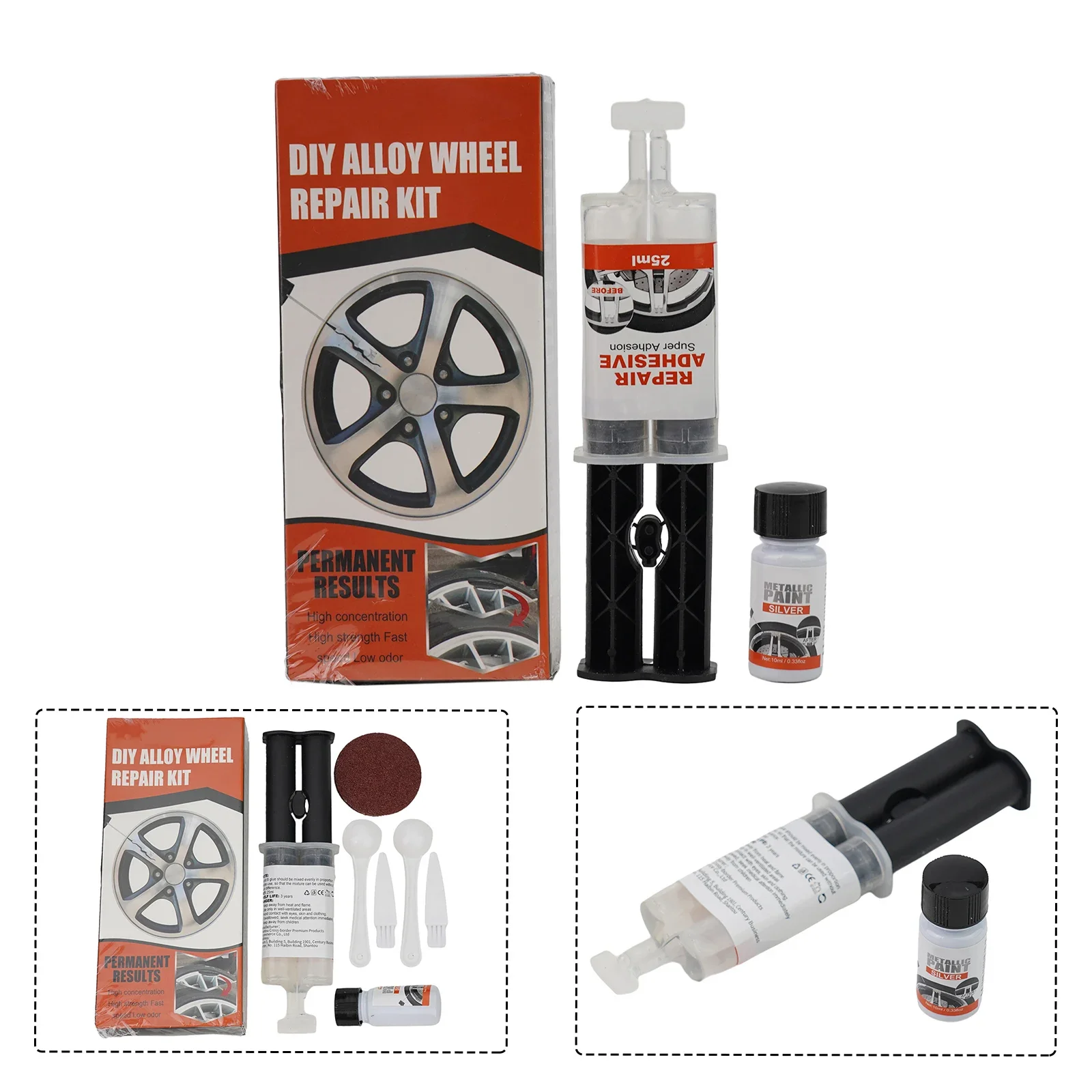 Набор для ремонта царапин быстрое Приклеивание ёмкость клея