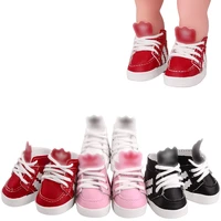 14 5 inch girls doll shoes fashion sports shoes pu american born sneakers star doll gym shoe baby toys fit milo doll x43
