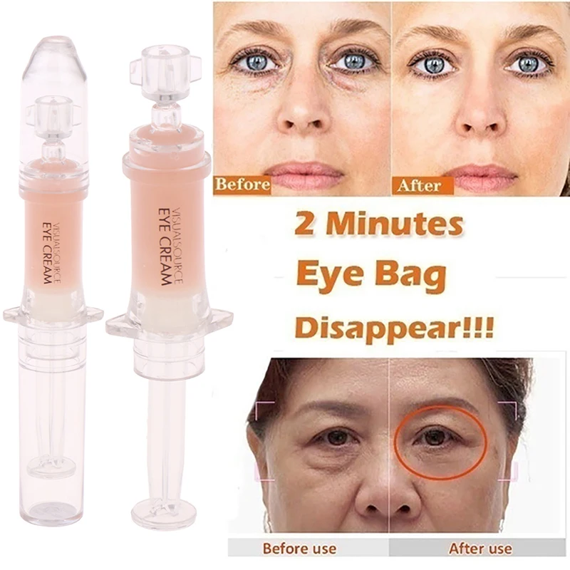 

2 Minutes Eye Cream for Instant Lifting Liquid Pump Bags Anti Puffiness Serum