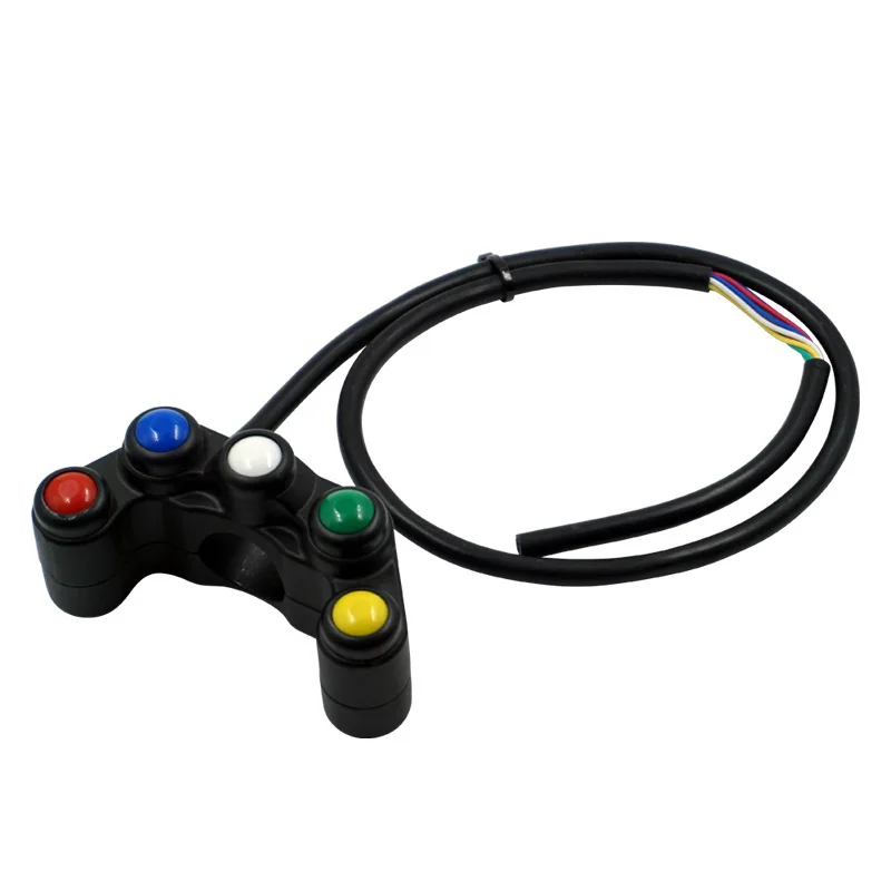 

Refitting five function switches of motorcycle and electric vehicle with self-locking automatic return switch headlamp