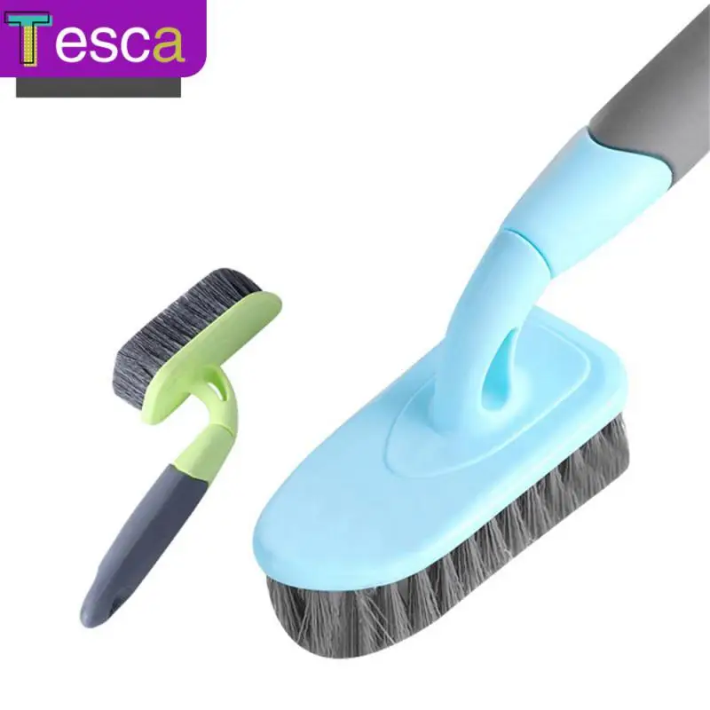

Household Long-handled Ceramic Tile Floor Brush Rubber-coated Bathtub Brush Big Head Bristle Bathroom Cleaning Brush