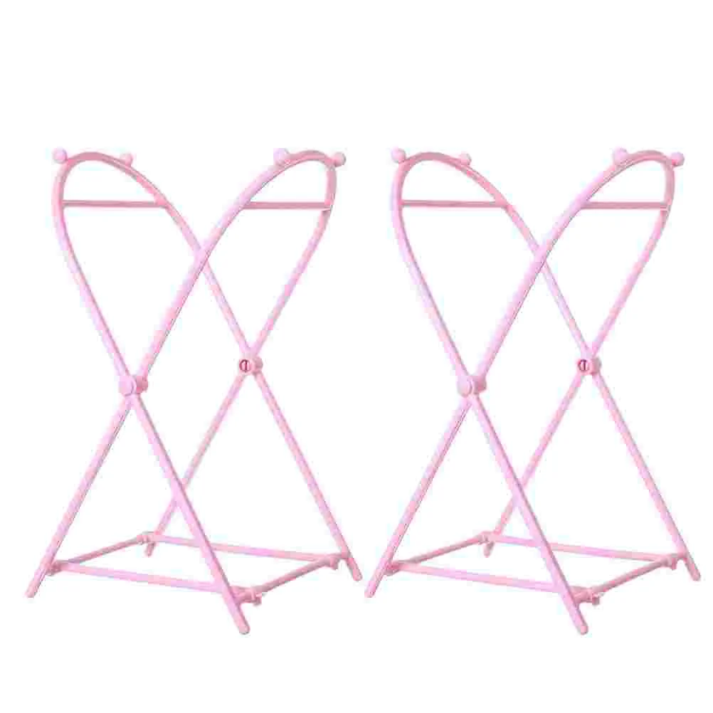 

2 Pcs Rubbish Hanging Rack Foldable Hanger Trash Bag Holder Foldable Hanging Rack Kitchen Hanging Rack Folding Shelf Bracket