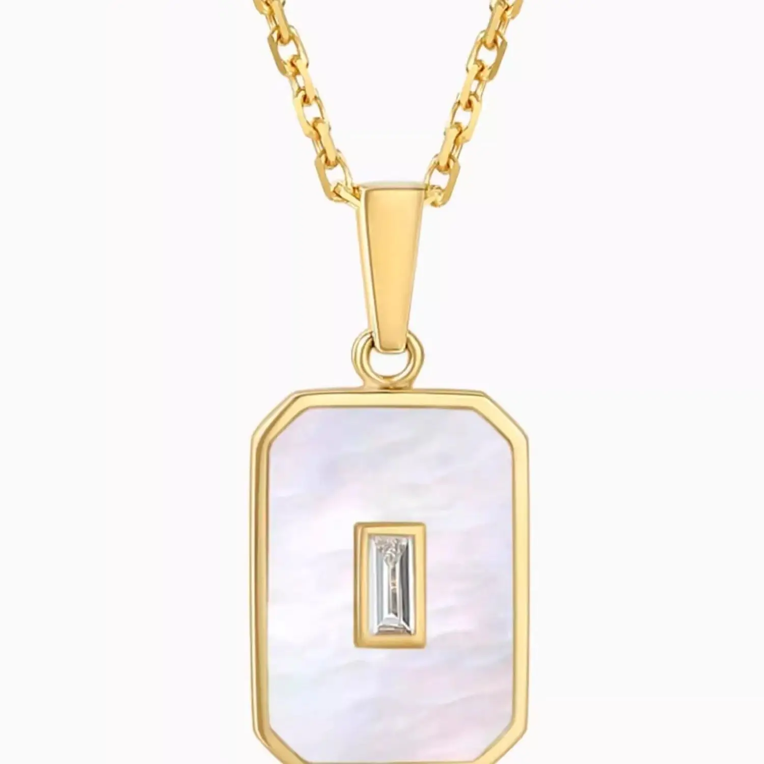 Ожерелье из 18-каратного золота квадратная цепочка черного красного агата