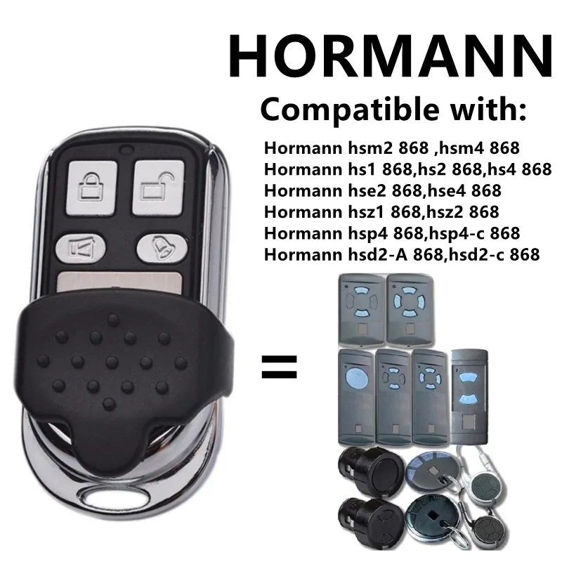 

HORMANN MARANTEC 868.35MHz Keychain Digital 868MHz BERNER BHS110 BHS121 BHS130 Garage Door Remote Clone Duplicator
