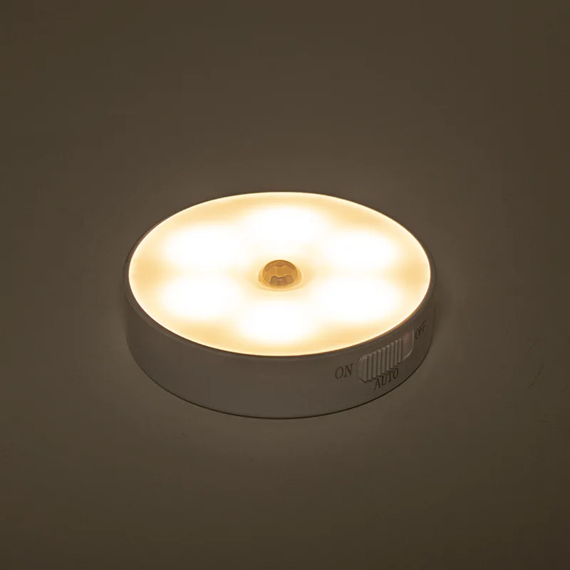 

PIR Motion Sensor LED Night Light USB Rechargeable Night Lamp For Kitchen Cabinet Wardrobe Lamp Staircase Wireless Closet Light