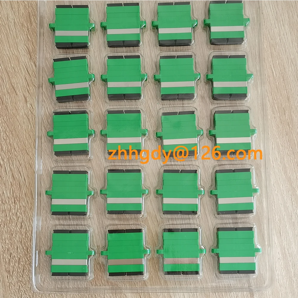 SC/APC OM3 Optic Fiber Flange Single Mode Duplex Telecom SC Optic Fiber Coupler Adapter Connector Free Shipping