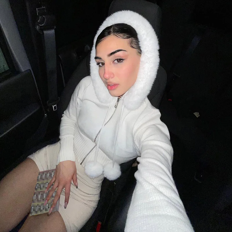 Уличная мода в Европе и США короткое пальто с капюшоном женское новое тонкое