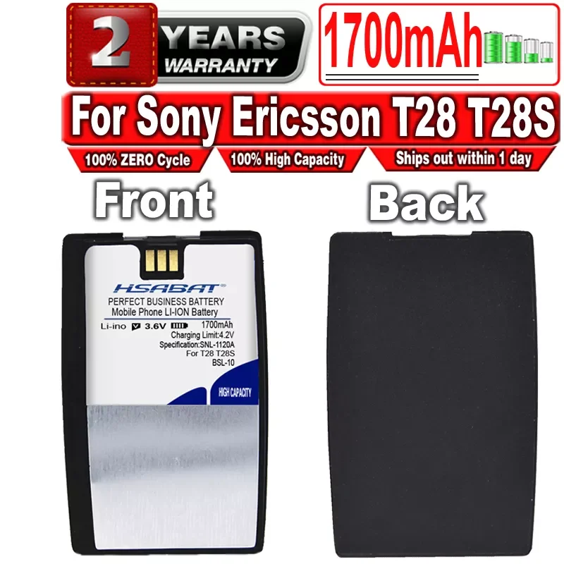 

1700mAh BSL10 BSL-10 Battery for Sony Ericsson T28 T28S T28SC T29 T39 T520 T320 R520 R320 BUS-11