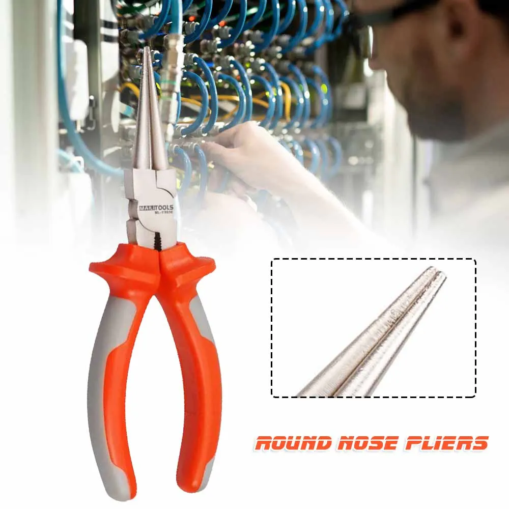 

Round Nose-Pliers Round Nose-Pliers Round Head-Pliers 6-Inch Nickel Alloy Retain Lightweight Easy to Use Hard B88