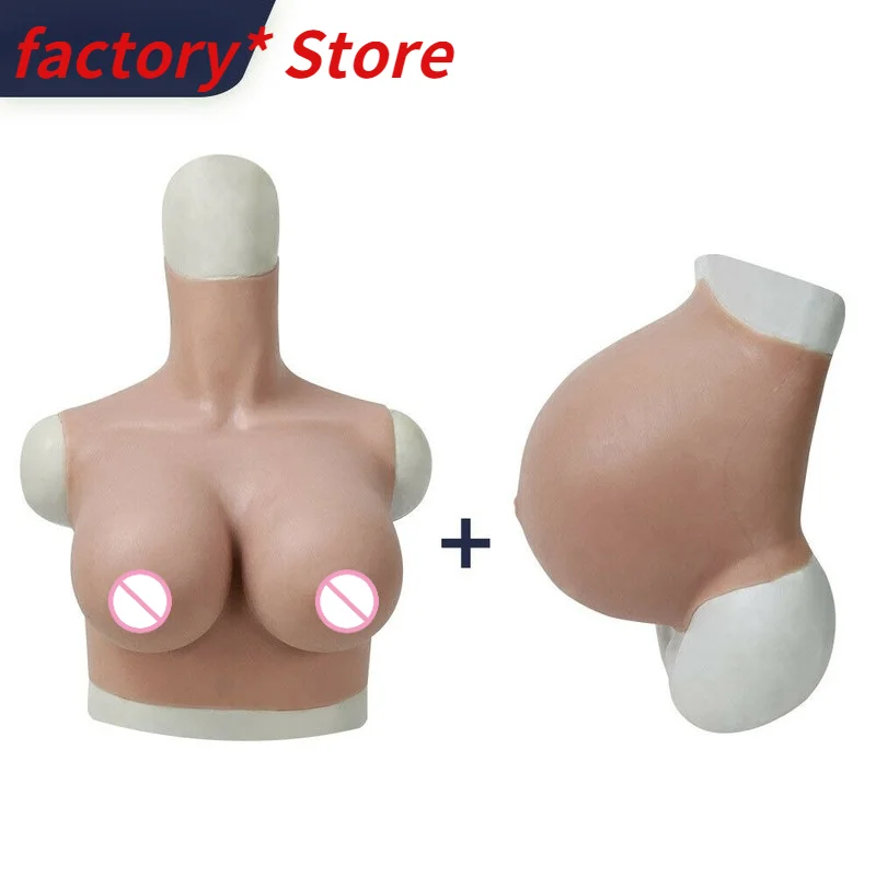 

Силиконовая G-чашка поддельная форма груди для беременных выпуск живота для перекрестных сценических костюмов