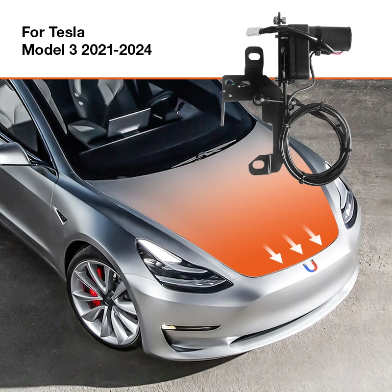 

Для Tesla Model 3 Y S X Highland 2025, электрическое всасывание, передний багажник, закрывающее устройство, электрический замок с мягким закрыванием, автоматический замок