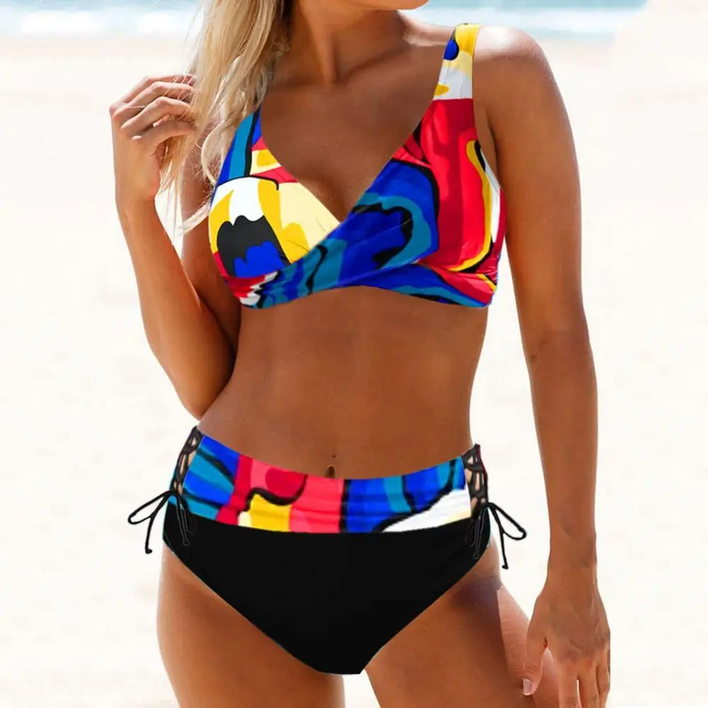 

Bathing Suit Comfy Swimsuit Breathable Padded Sexy Padded Bra Briefs Bikini Set