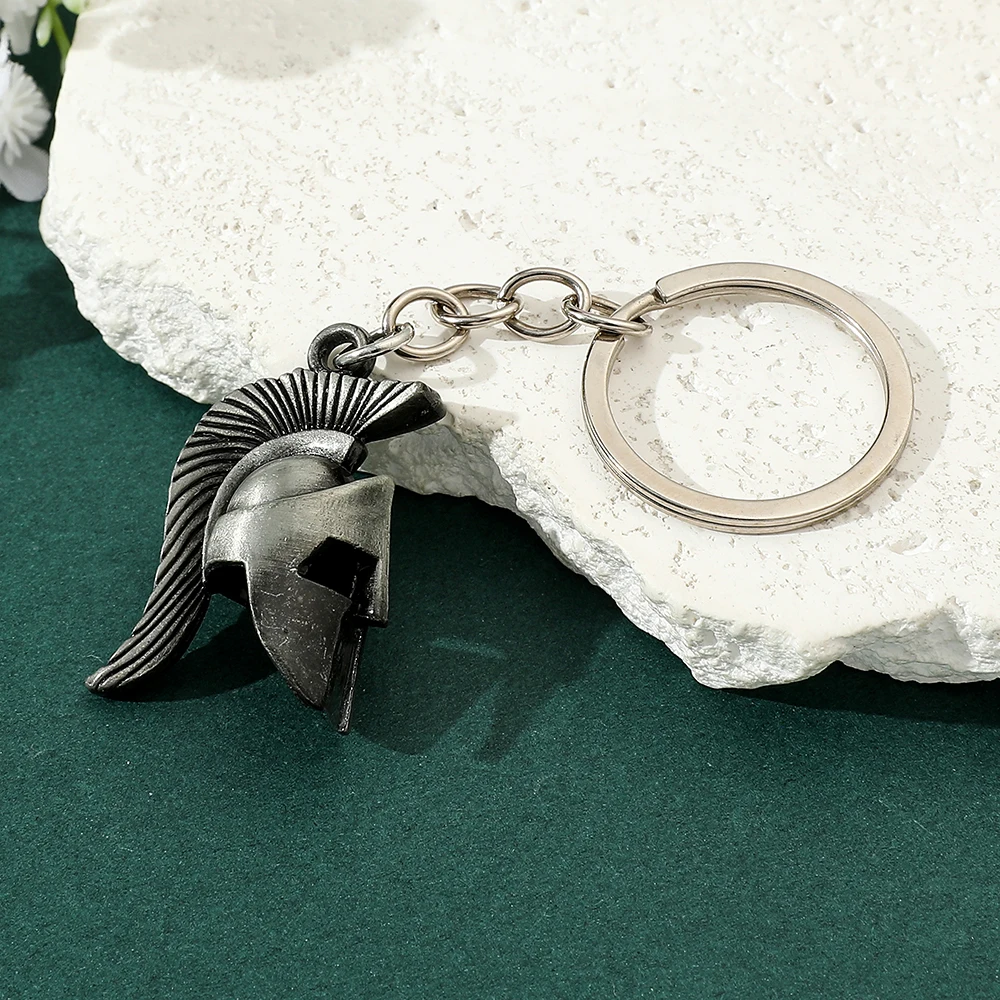 Ретро спартанский шлем кулон брелок модный тренд рюкзак для мужчин женщин