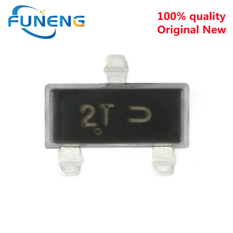 100 шт./лот MMBT4403 MMBT4403LT1G 2T SOT23 MMBT4403LT1 2N4403 600mA 40V SOT-23 PNP SMD транзистор новый и