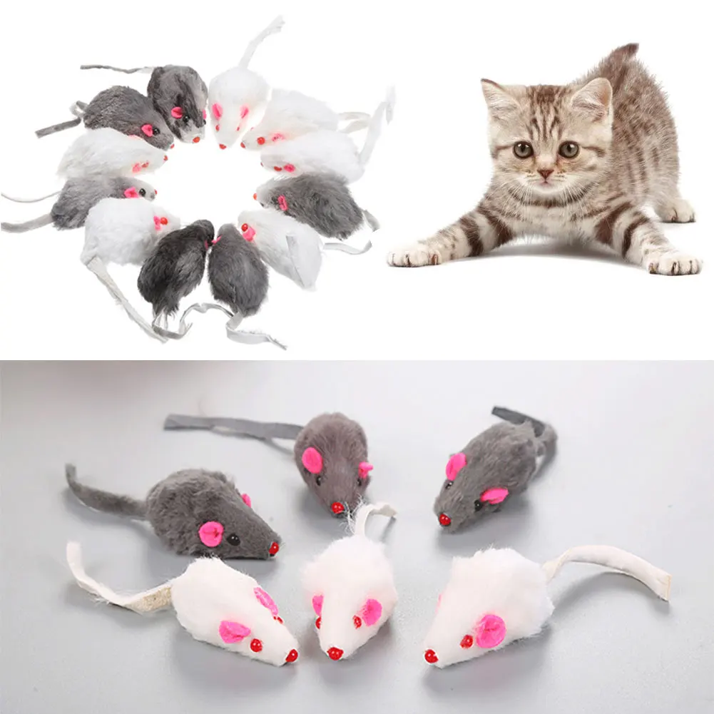 

Накладная мышь, кошка, игрушки для домашних животных, кошка с длинным хвостом, мыши со звуком, погремучая мягкая игрушка со звуком из натурал...