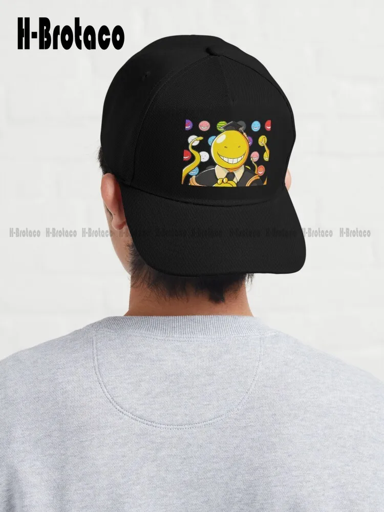 

Assassination Classroom ! Koro Sensei All Faces Baseball Cap Hats For Men Baseball Cap Street Skateboard Custom Gift Denim Caps