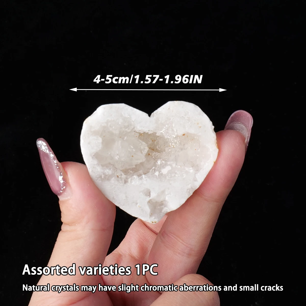 

Кристаллы Runyangshi: набор из кварцевого кристалла в форме пещеры и сердца из белого агата