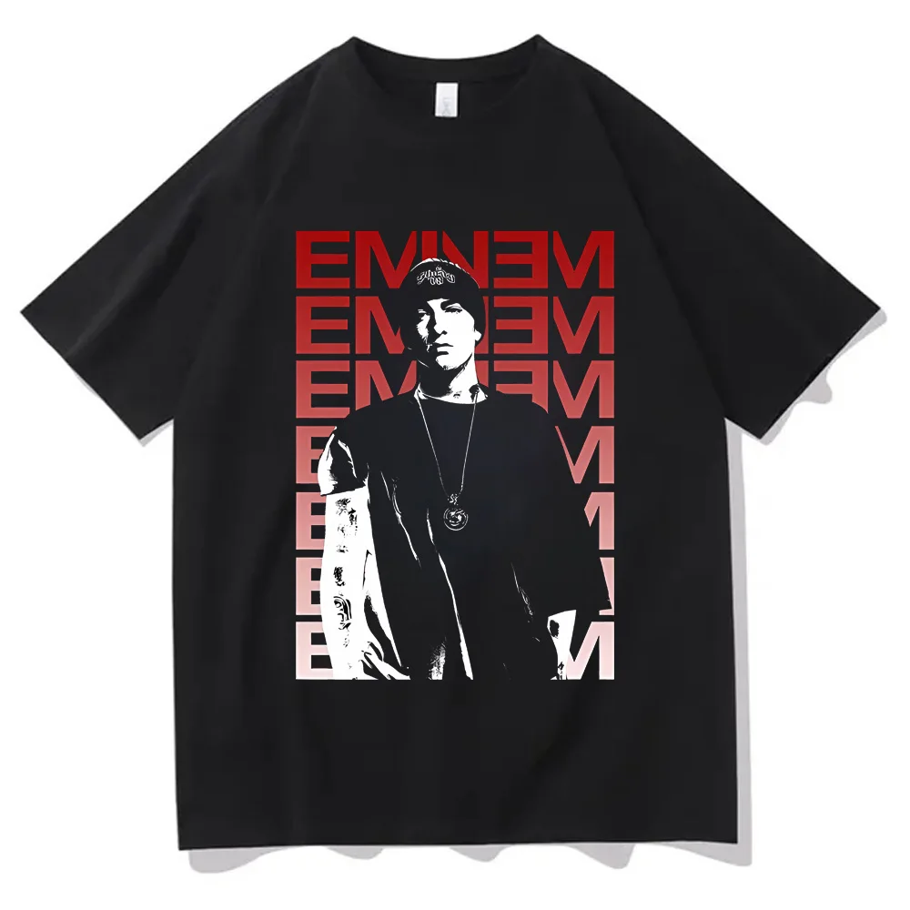 Фото Eminem Cotton High Quality EU Size tshirt streetwear summer graphic men t shirt comic anime funny unisex clothes №3