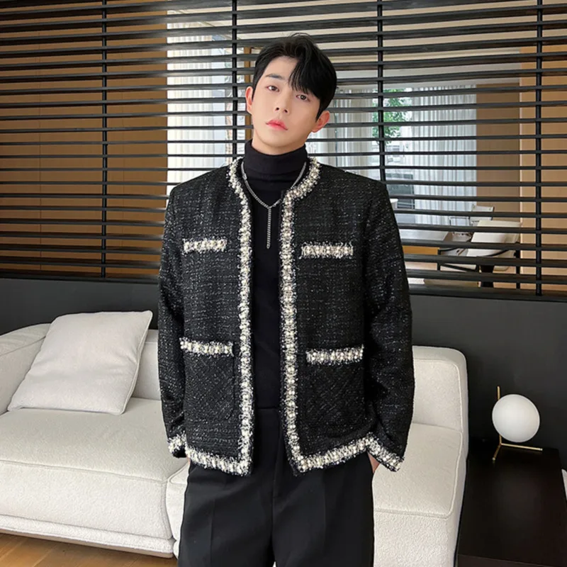 Роскошные куртки SYUHGFA в Корейском стиле Мужская Осенняя трендовая верхняя одежда