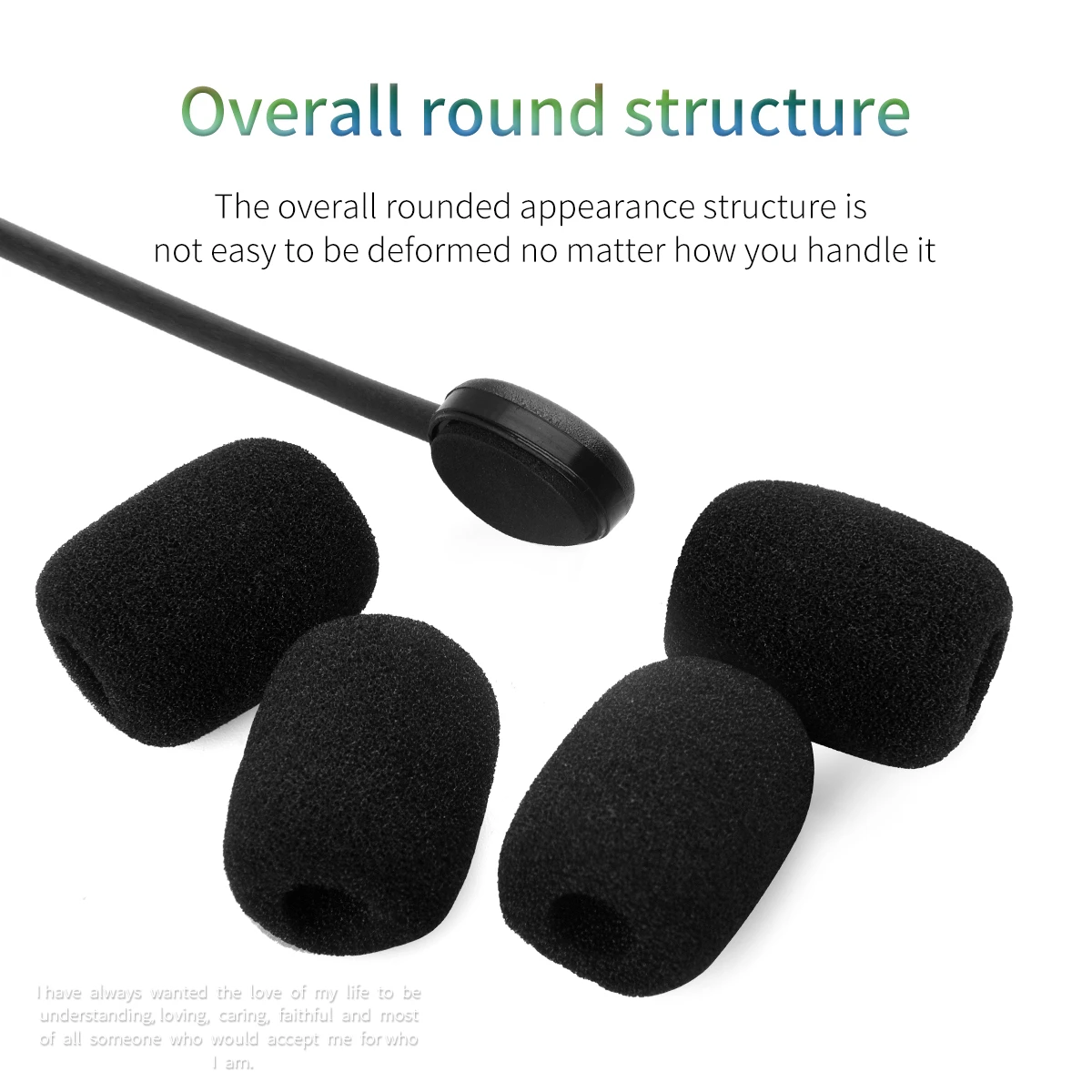 10Pcs High Quality Microphone Sponge Cover Headset Mic Foam Case Meeting Windscreen Spray-Proof Protection |