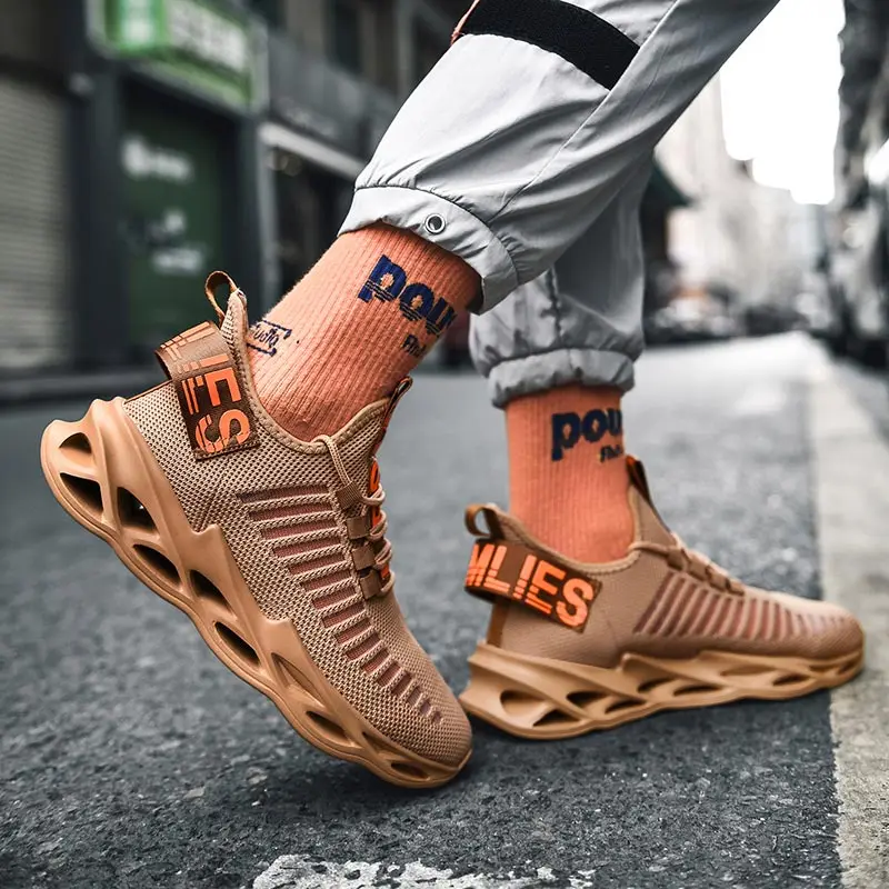 

Мужские повседневные кроссовки без шнуровки для улицы, мужская спортивная обувь, мужские кожаные водонепроницаемые кроссовки для бега, жен...