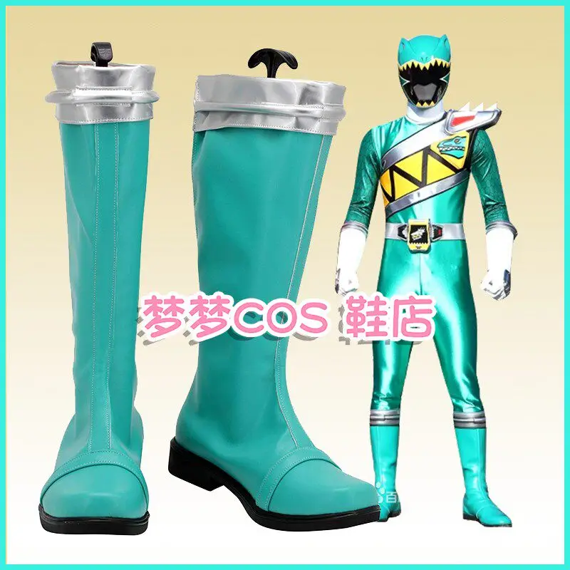 Фото Обувь для косплея Super Sentai Zyuden Sentai Kyoryuger, цвет золотой (Корю) ‌   Ботинки ручной работы из искусственной кожи для вечеринок и косплея №3