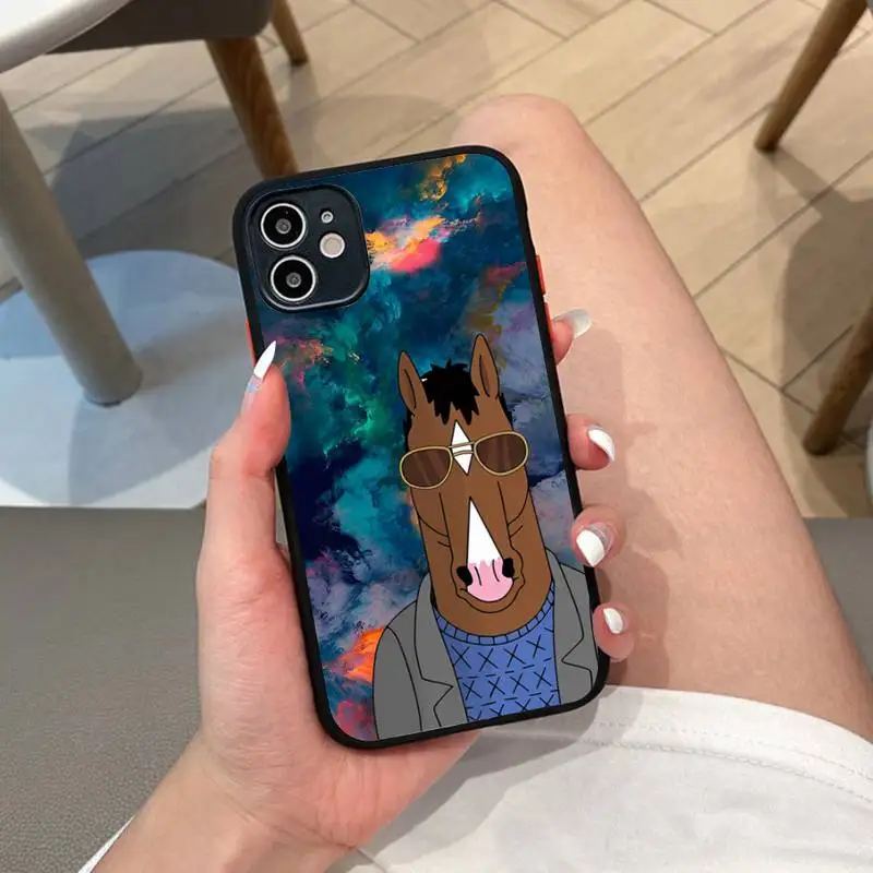 

B-Bojack-H-Horsemans Phone Case for iPhone 14 11 12 13 Mini Pro Max 8 7 Plus X XR XS MAX Translucent Matte Cover