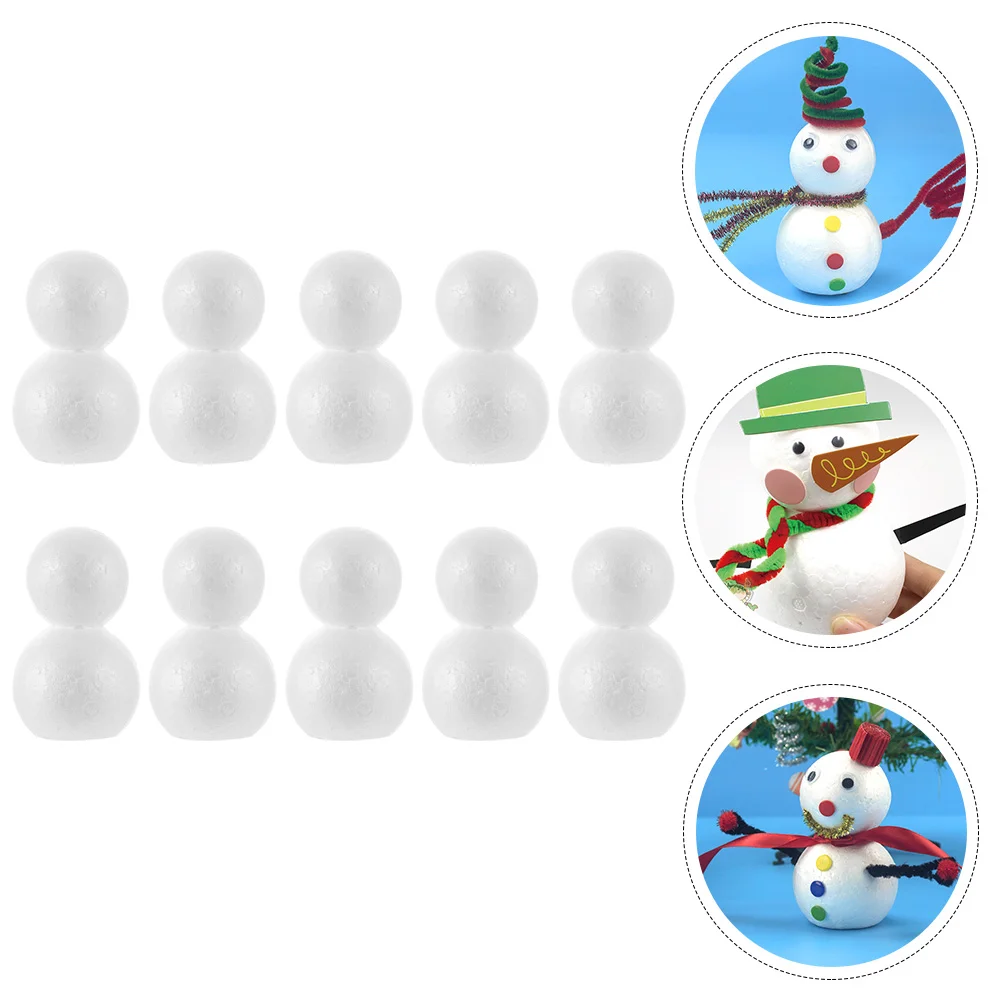 

Snowmanstyrofoam Christmas Polystyrenediy Craft Crafts Kitshapes White Kids Model Makingxmas Ornament Ornamentstoys Bodies