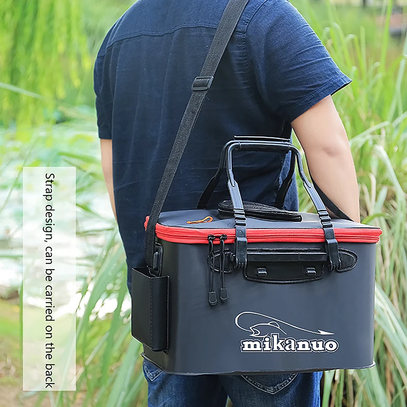 

Портативная Рыболовная Сумка EVA, складное рыболовное ведро, коробка для живой рыбы, походный контейнер для воды, сковорода, раковина, сумка для хранения снастей, без насоса