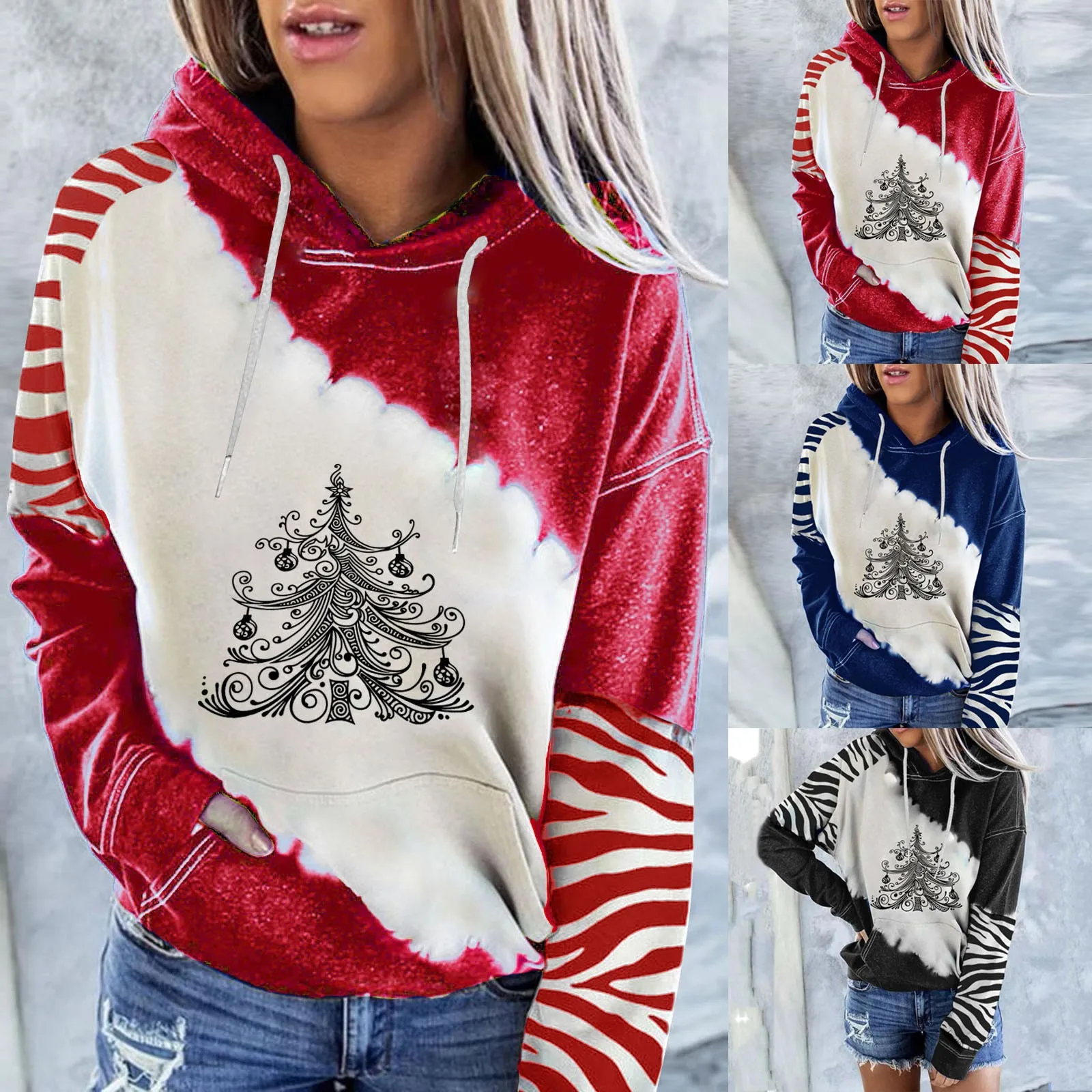 

Женский свитшот с длинным рукавом и капюшоном