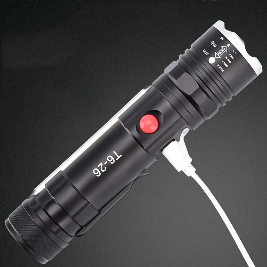 Магнитный мини-фонарик маленький портативный внешний аккумулятор Cob