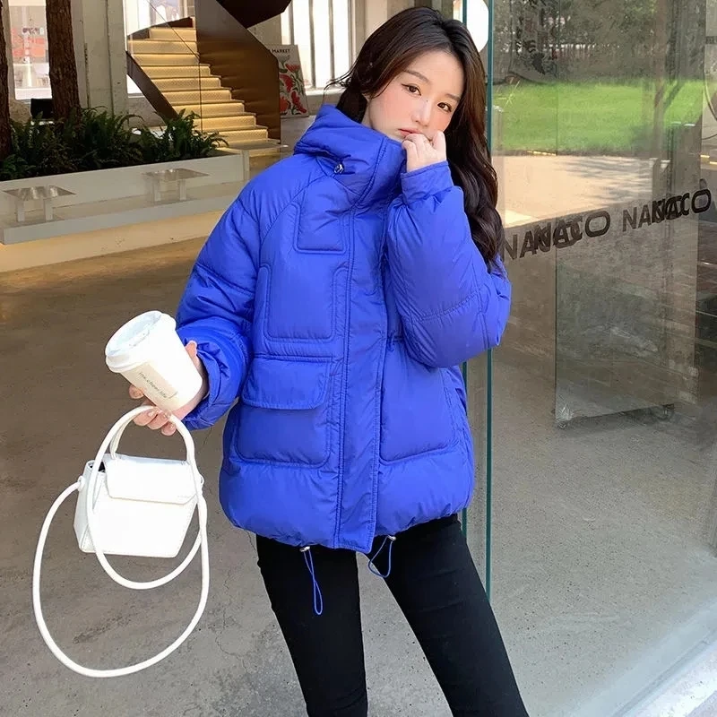 2022 New Winter Warm Thick Cotton Coat Women Loose Parkas Coat Winter Jacket Women Outwear Women Winter Short Down Padded Jacket