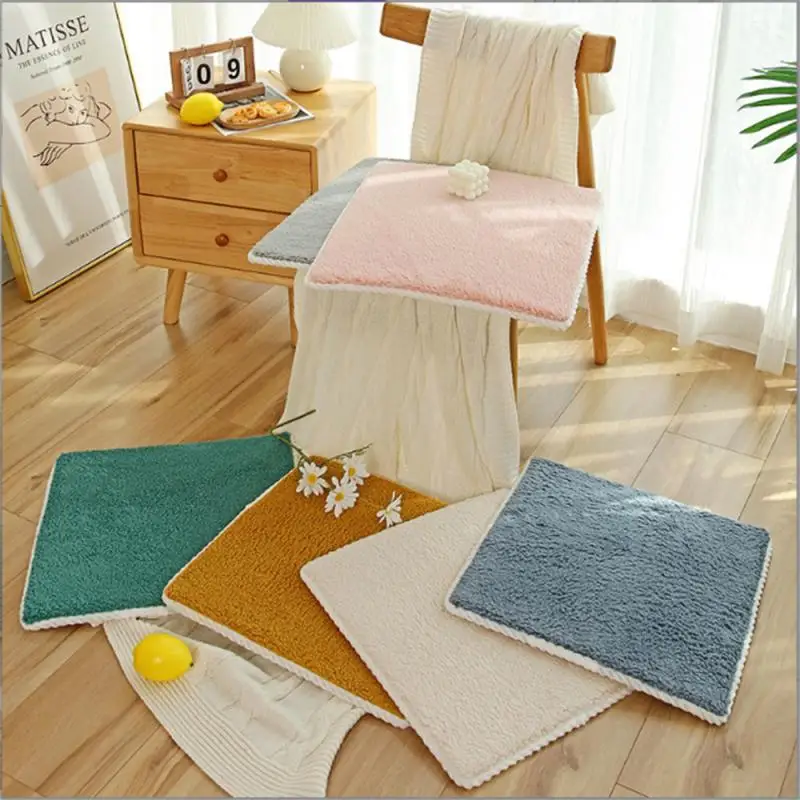 

Winter Chair Cushion Lamb Fleece Thickened Anti Slip Anti-skid Cushion Creative Cushion Household Tools Household Fart Cushion