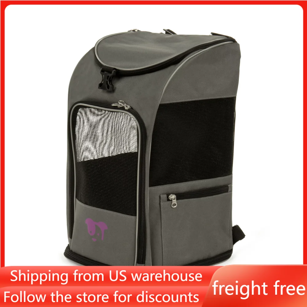 

Pet Products 2-in-1 Pet Backpack Travel Carrier Pets Products for Dog Accessories Free Shipping Dogs Bag Supplies Home Garden