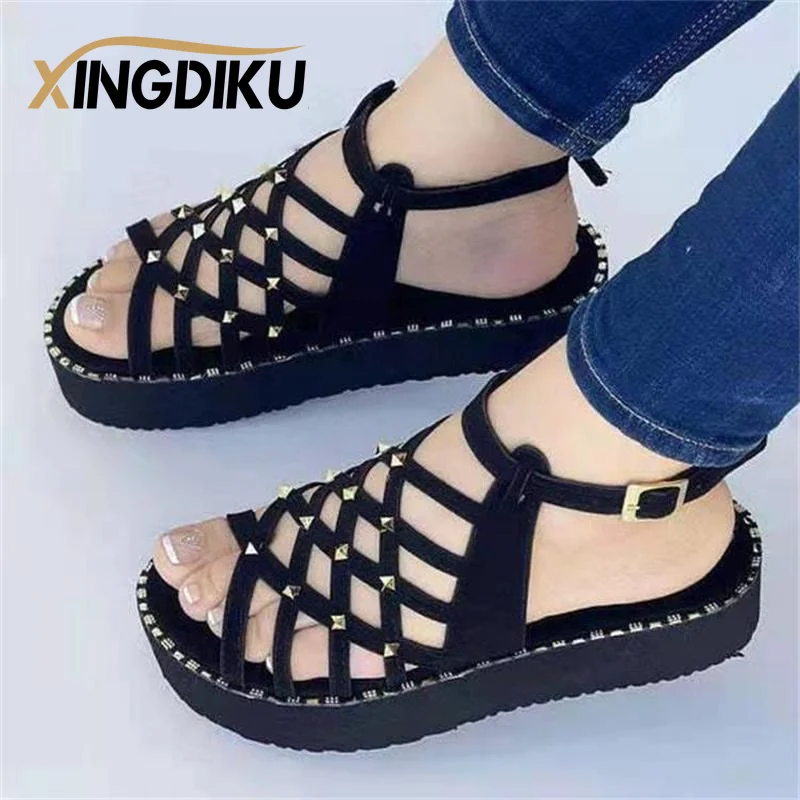 

Women Sandals 2022 Casual Summer Shoes Women Low Heels Sandals For Wedges Shoes Soft Bottom Chaussure Femme Summer Footwear