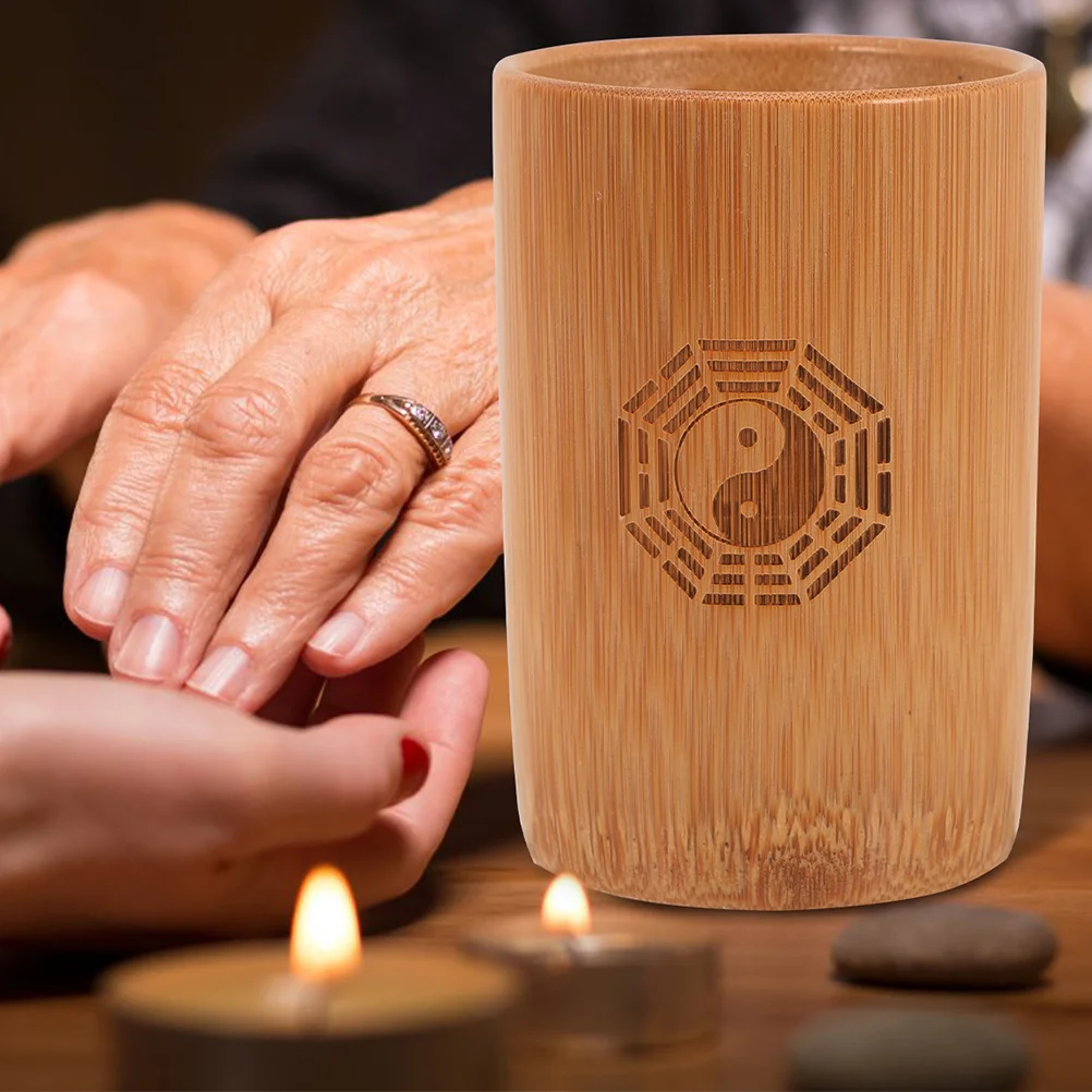 

1 компл., китайский традиционный реквизит для предсказаний, бамбуковое ведро, медная монета, предсказания, игровые принадлежности