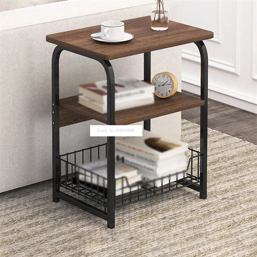 

E5157 Modern Sofa Side Cabinet Bedroom Bedside Creative Storage Small Table Living Room Corner Simple Side Table 2/3 Layers
