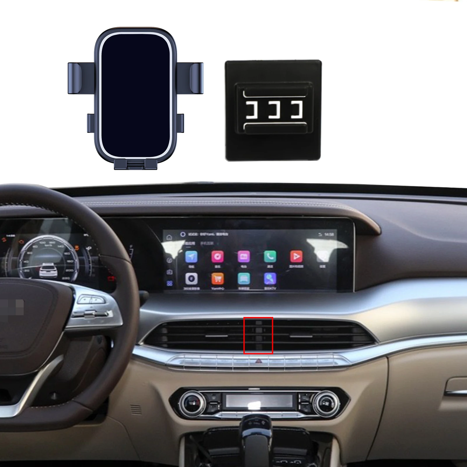 Гравитационный Автомобильный держатель для телефона Lada X-Cross 5 Faw Bestune T77 крепление