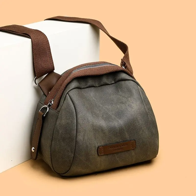 Новая маленькая сумка на одно плечо женская через Женская холщовая стильная из