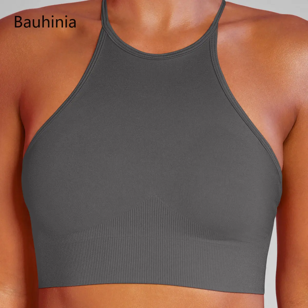 

Bauhinia New Fashion Women Sports Tops Vest Sexy Tight Sports Bras Elastic Backless Fitness Yoga Tops Sportswear