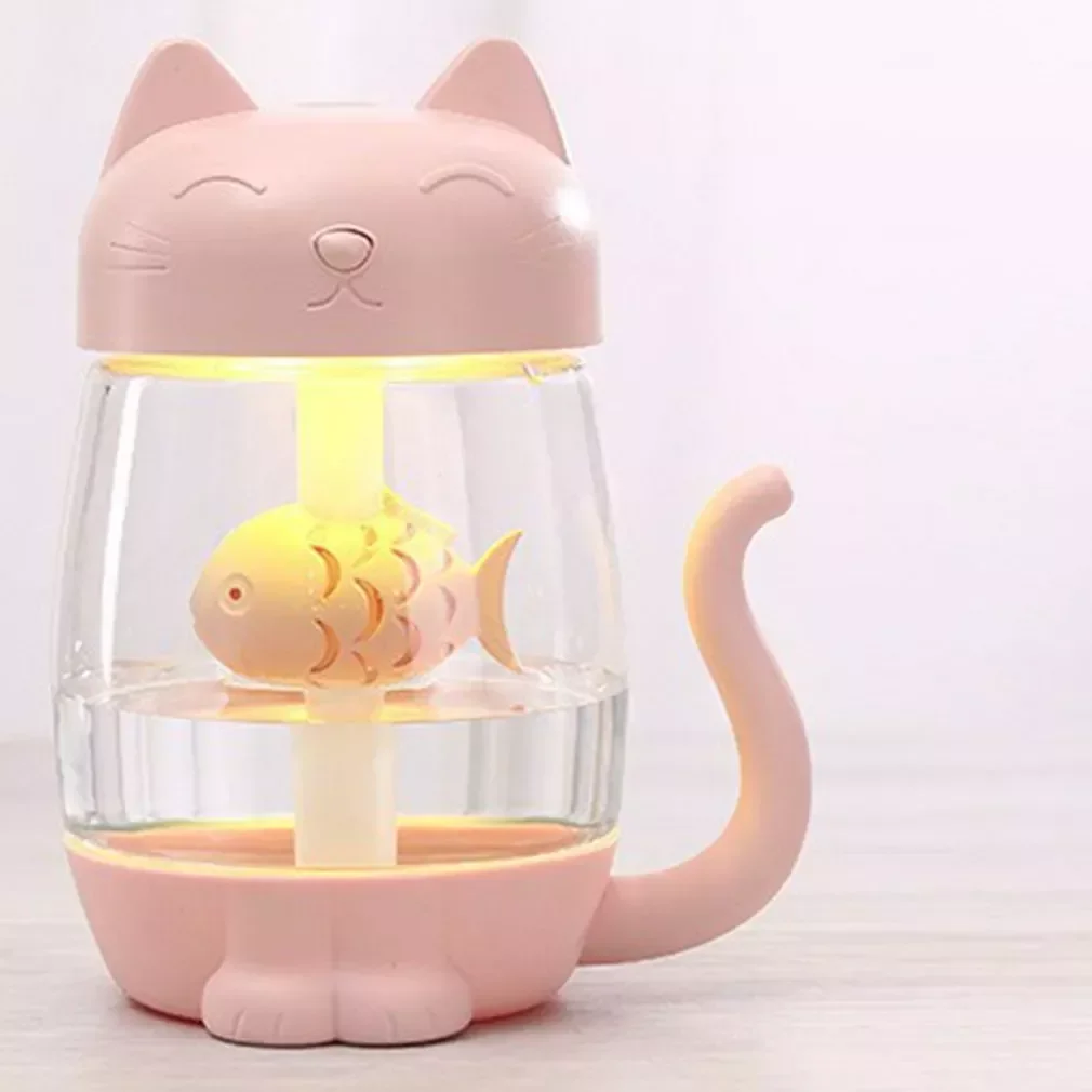 Humidifier Three-In-One USB Lamp Night Light Cat Claw Humidifier Can Be Used For Desk Tops Home Bedrooms