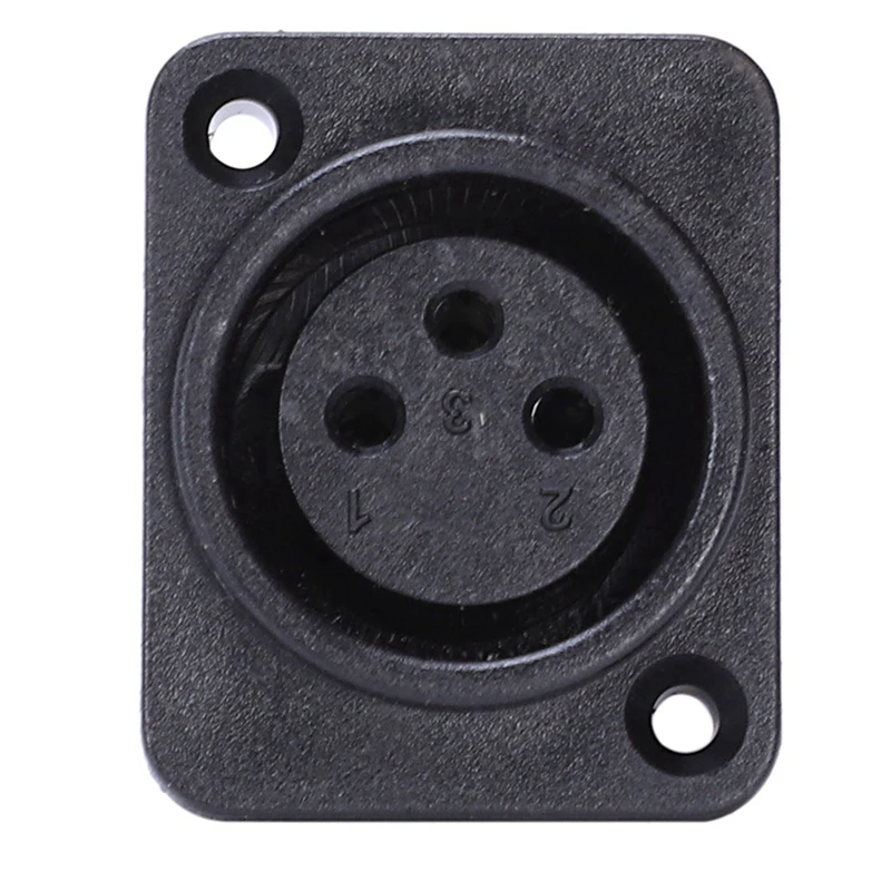 

40Pcs Black XLR 3Pin Female Jack Panel Mount Chassis PCB Socket Connector