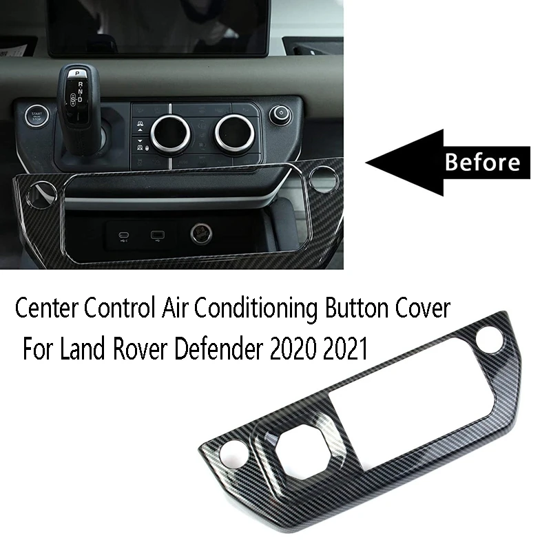

Center Control Air Conditioning Button Cover Trim Gear Shift Panel Frame for Land Rover Defender 2020 2021